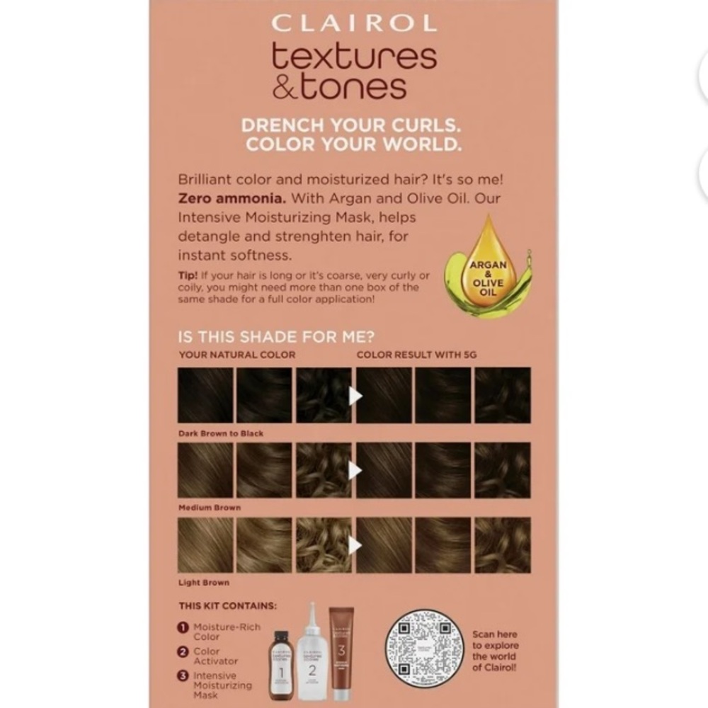 Clairol Textures & Tones Hair Color 5G Caramel Brown - Picture 4 of 8